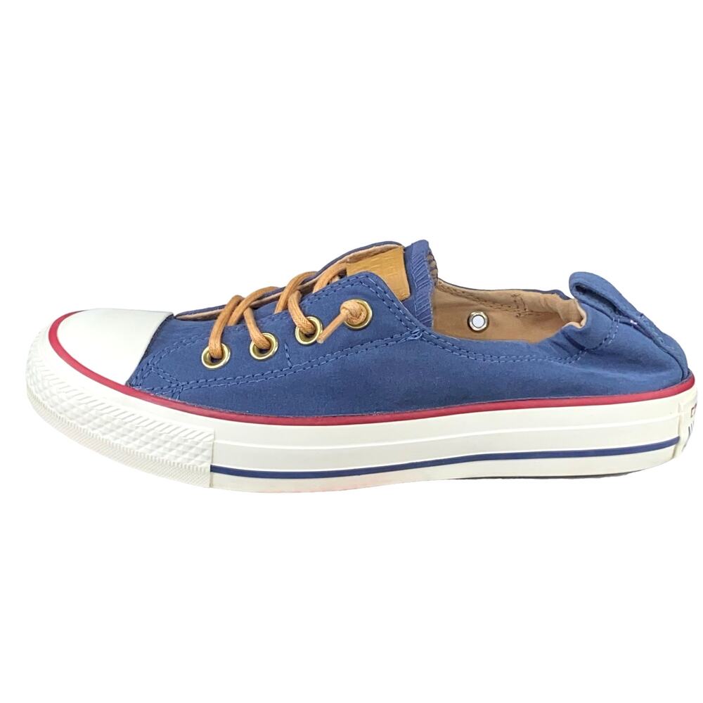 Converse Women's Shoreline Blue White Slip On Sneaker Size US 6 - Picture 3 of 9